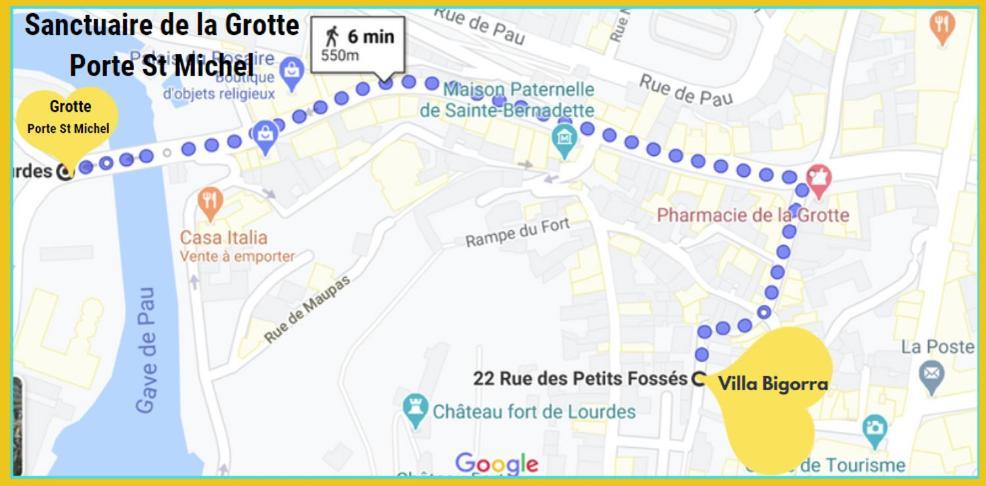 Villa Bigorra Lourdes Centre Le Sanctuaire La Grotte , Parking מראה חיצוני תמונה